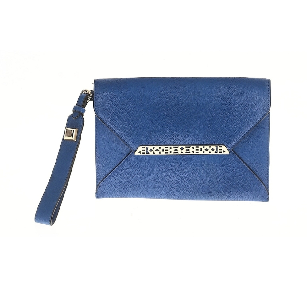 Stella & Dot Royal Blue Envelope Wristlet Clutch